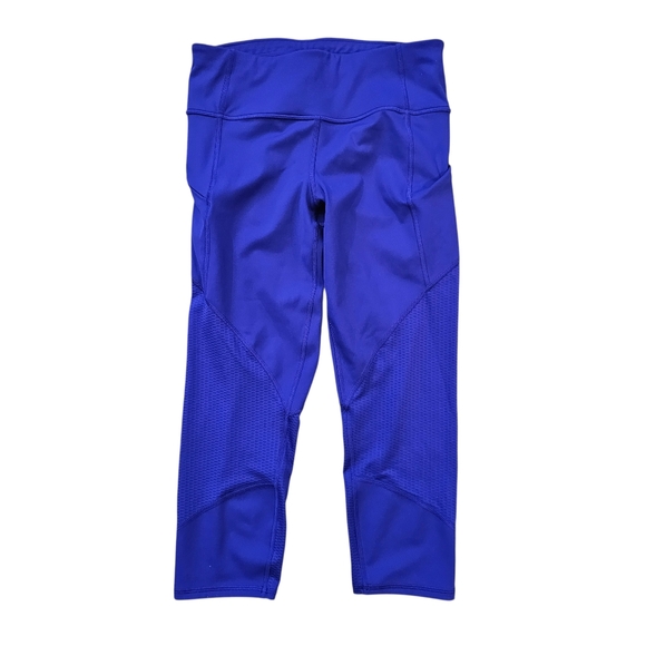 Athleta Vibrant Purple 7/8 Mesh Leggings - Picture 4 of 10